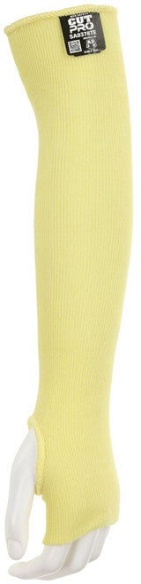 MCR Safety CutPro® - 7 Gauge ARX® Aramid Fibers - Cut Resistant Sleeves with Thumb Slot - Competitive Value (CV) Grade - 18 Inches x 2.5 Inches - Box of 10 - Part# SA9378TE