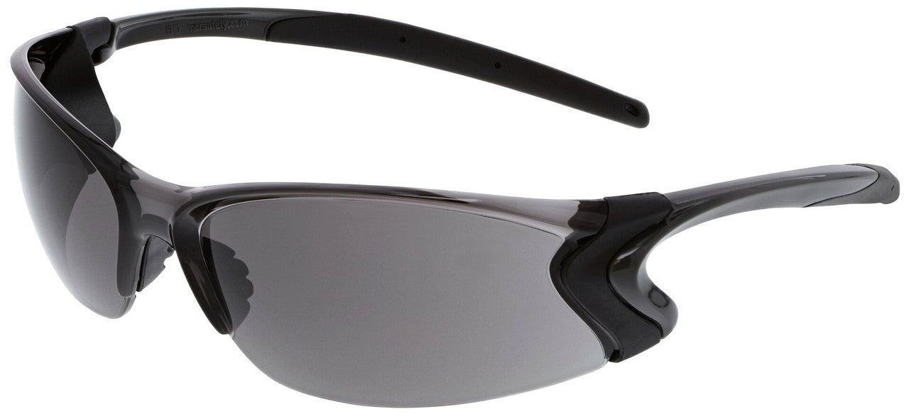 MCR BD1 Safety Glasses - Dielectric Safety Glasses with No Metal - Gray - MAX6 Anti-Fog Lens - Box of 12 Part# BD112PF