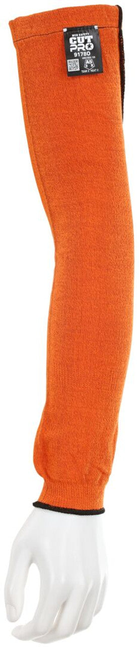 MCR Safety CutPro® - 7 Gauge Orange Kevlar® - Cut Resistant Sleeves with Elbow Gusset - 18 Inches in Length - Box of 10 - Part# 9178O