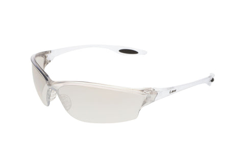 MCR Law® LW2 Series Safety Glasses - I/O Clear Mirror Lens - Duramass Hard Coating - Box of 12 - Part# LW219