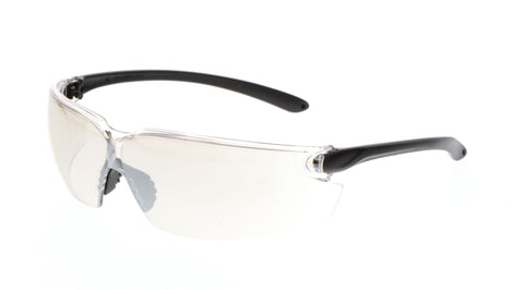 MCR BL1 Series Safety Glasses - I/O Clear Mirror Lens - Duramass Hard Coating - Box of 12 Part# BL119