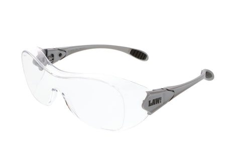 MCR Law® OTG Series - Over-the-Glass Safety Glasses - Clear Lens - UV-AF Anti-Fog Coating - Box of 12 - Part# OG110AF