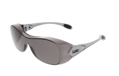 MCR Law® OTG Series - Over-the-Glass Safety Glasses - Gray Lens - Duramass Anti-Fog Coating - Box of 12 - Part# OG112AF
