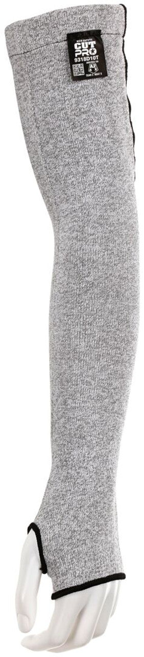 MCR Safety CutPro® - 10 Gauge Dyneema® - Cut Resistant Sleeves with Thumbslot - 18 Inches Long - Box of 10 - Part# 9318D10T