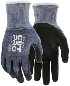 MCR Safety CutPro® - 15 Gauge HyperMax® HPPE Shell - Cut, Abrasion, and Puncture Resistant - Nitrile Foam Coated Palm and Fingertips - Reinforced Thumb Crotch Provides Additional Wear - Box of 12