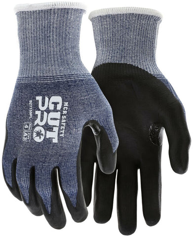 MCR Safety CutPro® - 15 Gauge HyperMax® HPPE Shell - Cut, Abrasion, and Puncture Resistant - Nitrile Foam Coated Palm and Fingertips - Reinforced Thumb Crotch Provides Additional Wear - Box of 12