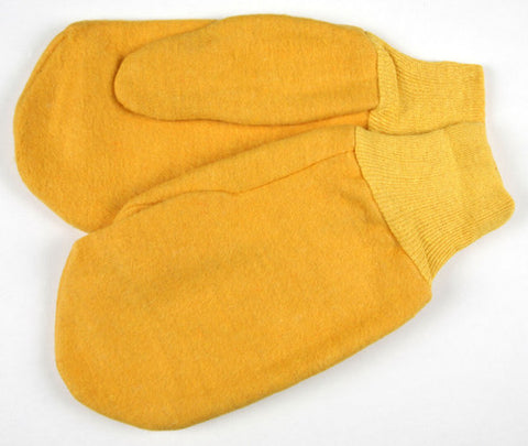 MCR Chore Work Mittens - Golden Fleece Quilted Palm - Cotton Polyester Blend - Comfortable Knit Wrist - Box of 12