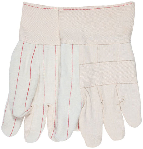 MCR Hot Mill Work Gloves - 24 Ounce Cotton Fabric - 2.5 Inch Band Top - Knuckle Strap - Cotton Liner - Regular Weight - Heat Resistant Cotton Work Gloves - Box of 12