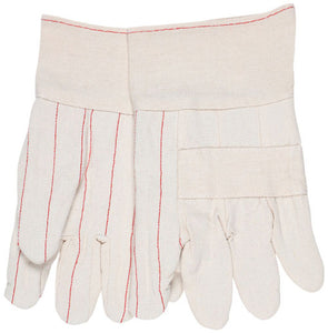 MCR Hot Mill Work Gloves - 24-Ounce Cotton Fabric - Nap-In - 2.5-Inch Band Top - Knuckle Strap - Recycled Liner - Regular Weight - Heat Resistant Cotton Work Gloves - Box of 12