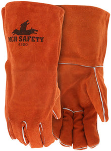 MCR Safety Welding - Leather Welding Work Gloves - Select B+ Grade Shoulder Leather - Box of 12