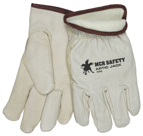 MCR Artic Jack® Insulated Leather Drivers Work Gloves - Premium A Grain Pigskin Leather - Keystone Thumb - Box of 12