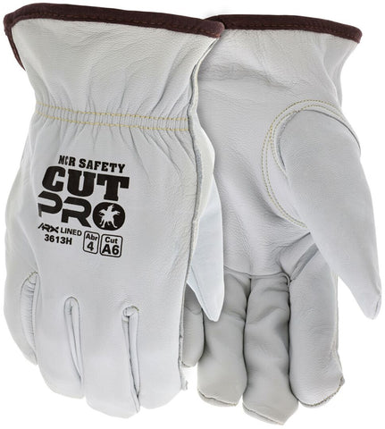 MCR Safety CutPro® - Goatskin Leather Drivers Work Gloves - Select B Grade Grain Goatskin Leather - Cut-Resistant ARX® Liner - Keystone Thumb - ARC rating of 40 cal/cm² - Box of 12