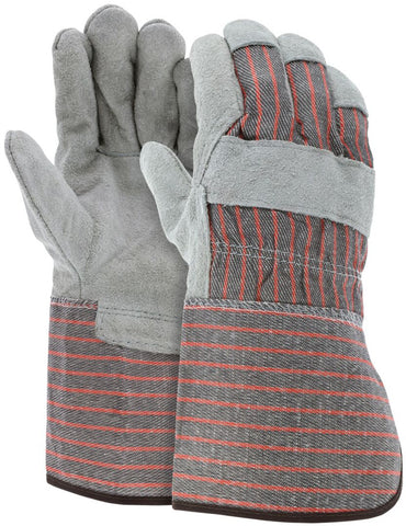 MCR Economy Split Leather Palm Work Gloves - Box of 12 - Part# 1210S