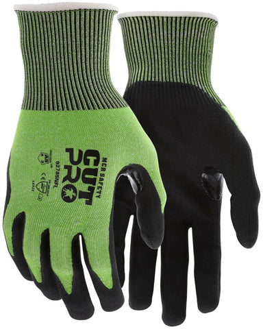 MCR Safety Cut Pro® - 18-Gauge HyperMax® HPPE Shell - Cut, Abrasion, and Puncture Resistant - Micro Foam Nitrile Coated Palm and Fingertips - Reinforced Thumb Crotch for Additional Wear Protection - Box of 12