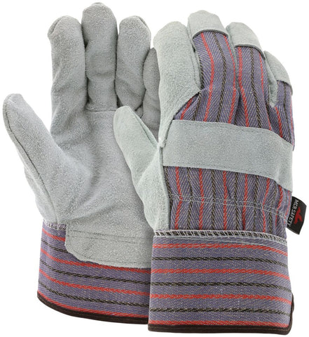 MCR Split Leather Palm Work Gloves - Insulated - Lined with Thermosock® - B Grade Select Shoulder Leather - 2.5 Inch Rubberized Safety Cuff - Large - Box of 12 - Part# 1320L