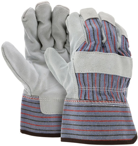 MCR Leather Palm Work Gloves - Competitive Value D Grade Split Shoulder Leather - Box of 12