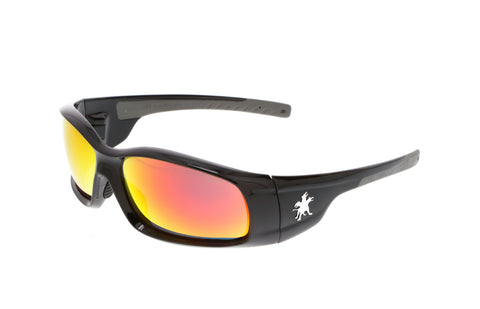MCR Swagger® SR1 Series Safety Glasses - Fire Mirror Lens - Duramass Hard Coating - Box of 12 - Part# SR11R