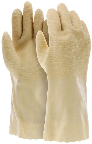 MCR Rubber Coated Work Gloves - Crinkle Texture Finish - 12 Inch Length - Box of 12