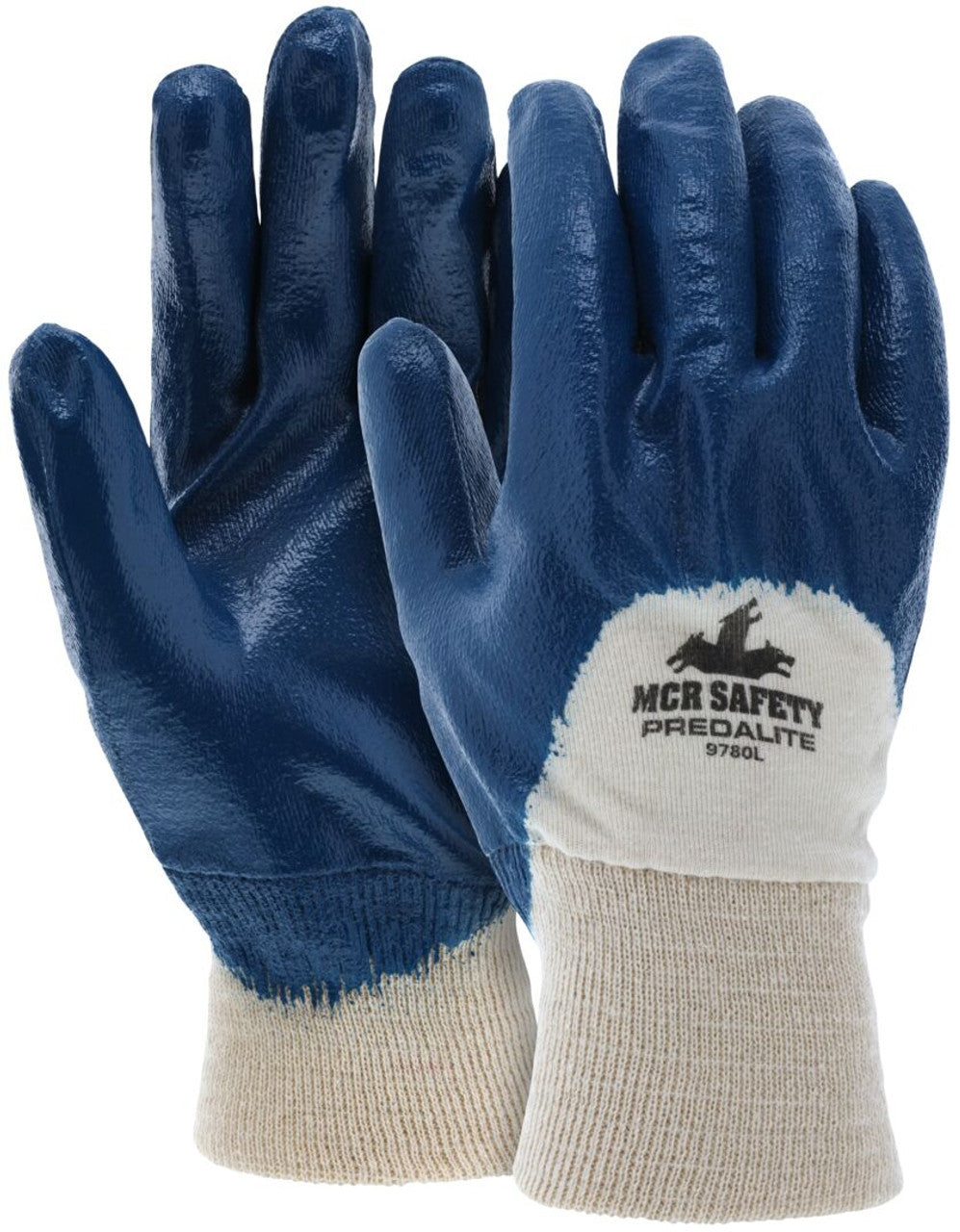 MCR Predalite® Nitrile Coated Work Gloves - Palm and Over the Knuckle Coating - Knit Wrist and Soft Interlock Lining - Box of 12
