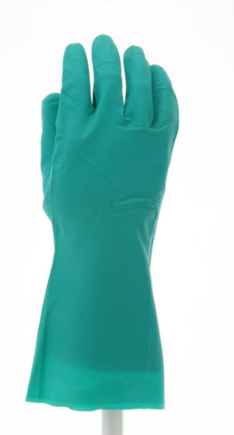 MCR Nitri-Chem™ Unlined Green Nitrile Gloves - Economy Grade - 13 Inches in Length - 11 mil Thickness - Box of 12