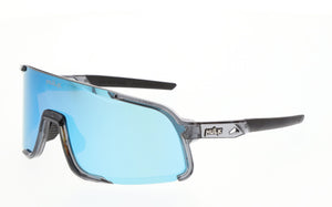 MCR Hulk® 4 Safety Glasses - Cayman Blue Mirror Lens - Crystal Gray Frame - MAX3 Hard Coating - Box of 12 - Part# HK428CBP