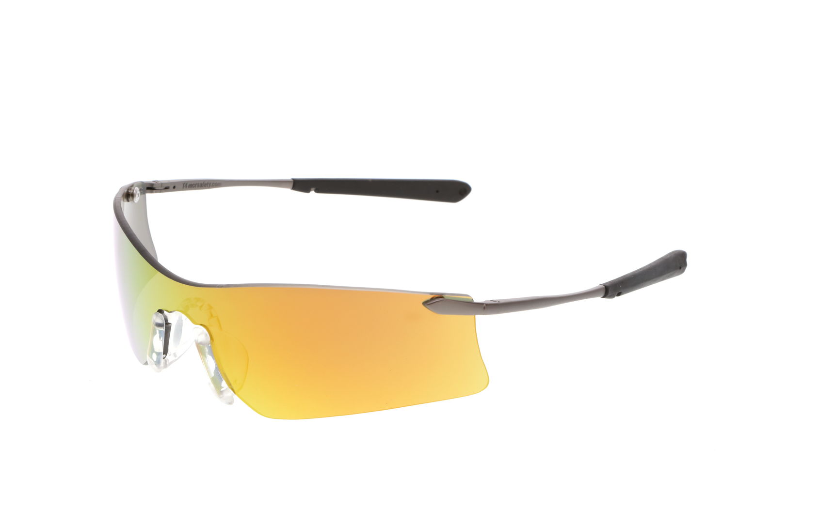 MCR Rubicon® T4 Series Safety Glasses - Fire Mirror Lens - Duramass Hard Coating - Box of 12 - Part# T411R