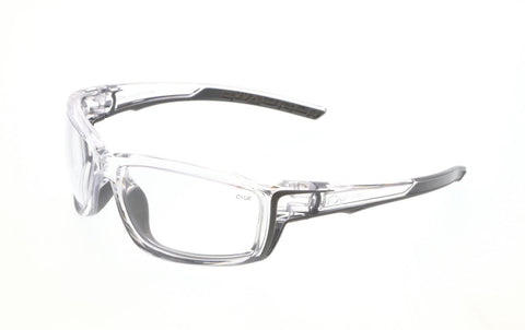 MCR Swagger® SR4 Series Safety Glasses - Clear Lens - Clear Frame - MAX6 Anti-Fog Coating - Box of 12 - Part# SR410PF