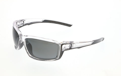 MCR Swagger® SR4 Series Safety Glasses - Black Mirror Polarized Lens - Clear Frame - MAX36 Dual Coating - Part# SR417BZDC