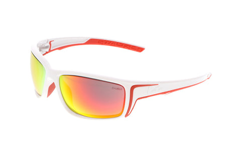 MCR Swagger® SR4 Series Safety Glasses - Fire Mirror Lens - White Frame - Duramass Hard Coating - Box of 12 - Part# SR44R