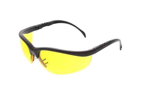 MCR Klondike® KD1 Series Safety Glasses - Amber Lens - UV-AF Anti-Fog Coating - Box of 12 - Part# KD114AF