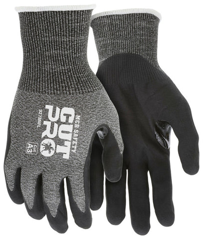 MCR Safety CutPro® - 18-Gauge HyperMax® HPPE Shell - Cut, Abrasion, and Puncture Resistant - Nitrile Foam Coated Palm and Fingertips - Reinforced Thumb Crotch for Addition Wear Protection - Box of 12