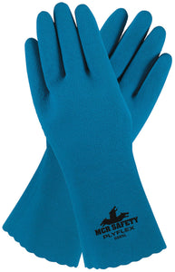 MCR Safety PlyFlex™ - Textured Rubber Coated Work Gloves - 12 Inch Length - Box of 12
