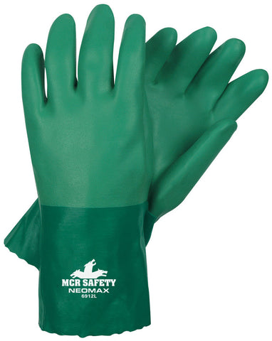 MCR NeoMax™ Series - Neoprene Coated Work Gloves - Double Dipped Sandy Texture - 12 Inch Length - Box of 12