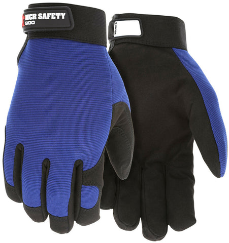 MCR Safety Mechanics Gloves - Clarino® Synthetic Leather Palm - Breathable Spandex Back