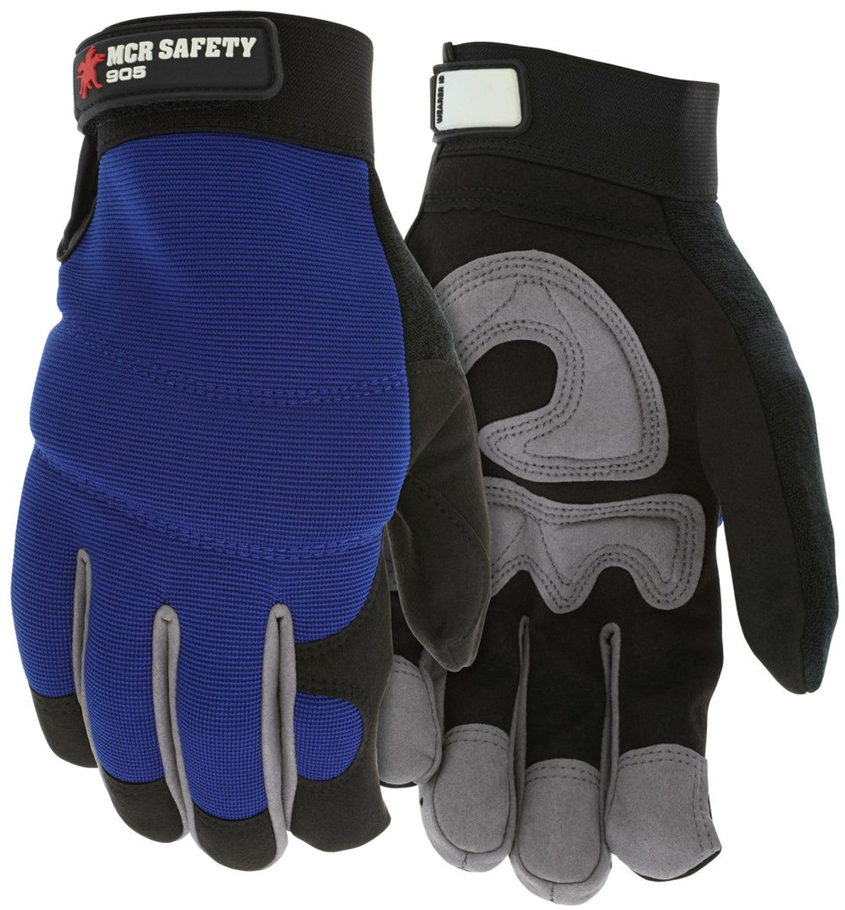 MCR Leather Driver Work Gloves - Rugged Grain Goatskin with Cowhide Double Palm - Lined with DuPont™ Kevlar® Aramid Shell - DuPont™ Nomex™ Fabric Back - Reinforced Thumb Crotch - Hi-Vis Fingertips