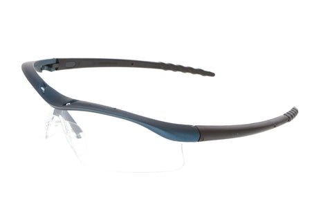 MCR DL1 Series Safety Glasses - Clear Lens/Blue Frame - U/V-AF Coating - Box of 12 - Part# DL310AF