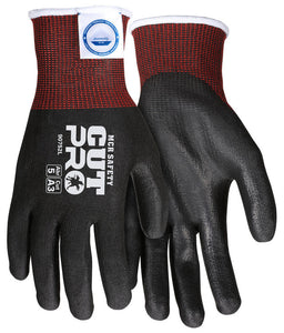 MCR Safety CutPro® - 15 Gauge Dyneema® Diamond Technology - Cut Resistant Work Gloves - Polyurethane (PU) Coated Palm and Fingertips