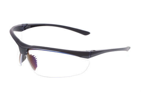 MCR VL2 Series Safety Glasses - Clear Light Blue Lens - Duramass Hard Coating - Box of 12 - Part# VL210MB