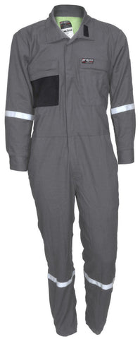MCR Summit Breeze® Flame Resistant (FR) Coverall - Gray 5.5-ounce Inherent Blend Material