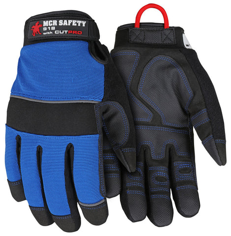 MCR Safety Cut Pro® Mechanics Gloves - Reinforced PVC Coated Synthetic Leather Palm - Insulated with DuPont™ Kevlar® Aramid Full Sock Lining - Keep Hands Warm, Dry and Safe
