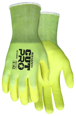 MCR Safety CutPro® - 13 Gauge HyperMax® HPPE Shell - Cut, Abrasion and Puncture Resistant Work Gloves - Nitrile Foam Coated Palm and Fingertips Provide Abrasion Resistance and Gripping Power - Box of 12