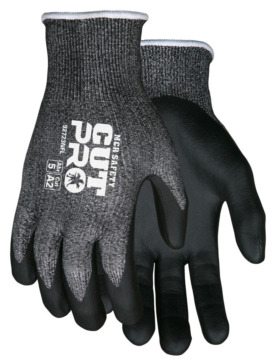 MCR Safety CutPro® - 13 Gauge HyperMax® HPPE Shell - Cut, Abrasion and Puncture Resistant Work Gloves - Nitrile Foam Coated Palm and Fingertips - Box of 12