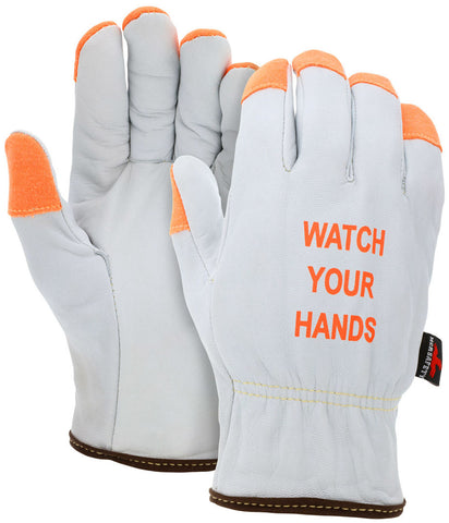 MCR Safety CutPro® - Leather Drivers Work Gloves - Premium A Grade Grain Goatskin - Kevlar® and Steel Cut Resistance Lined - Arc Rating of 37.5 cal/cm² - Box of 12