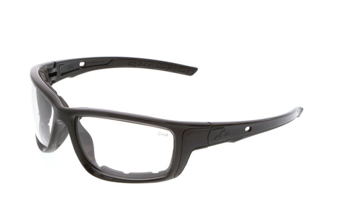 MCR Swagger® SR5 Series Safety Glasses - Clear Lens - Charcoal Frame - MAX6 Anti-Fog Coating - Box of 12 - Part# SR510PF