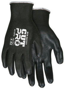 MCR Safety CutPro® - 13 Gauge HyperMax® HPPE Shell - Cut, Abrasion, and Puncture Resistant Work Gloves - PU Coated Palm and Fingertips - Box of 12