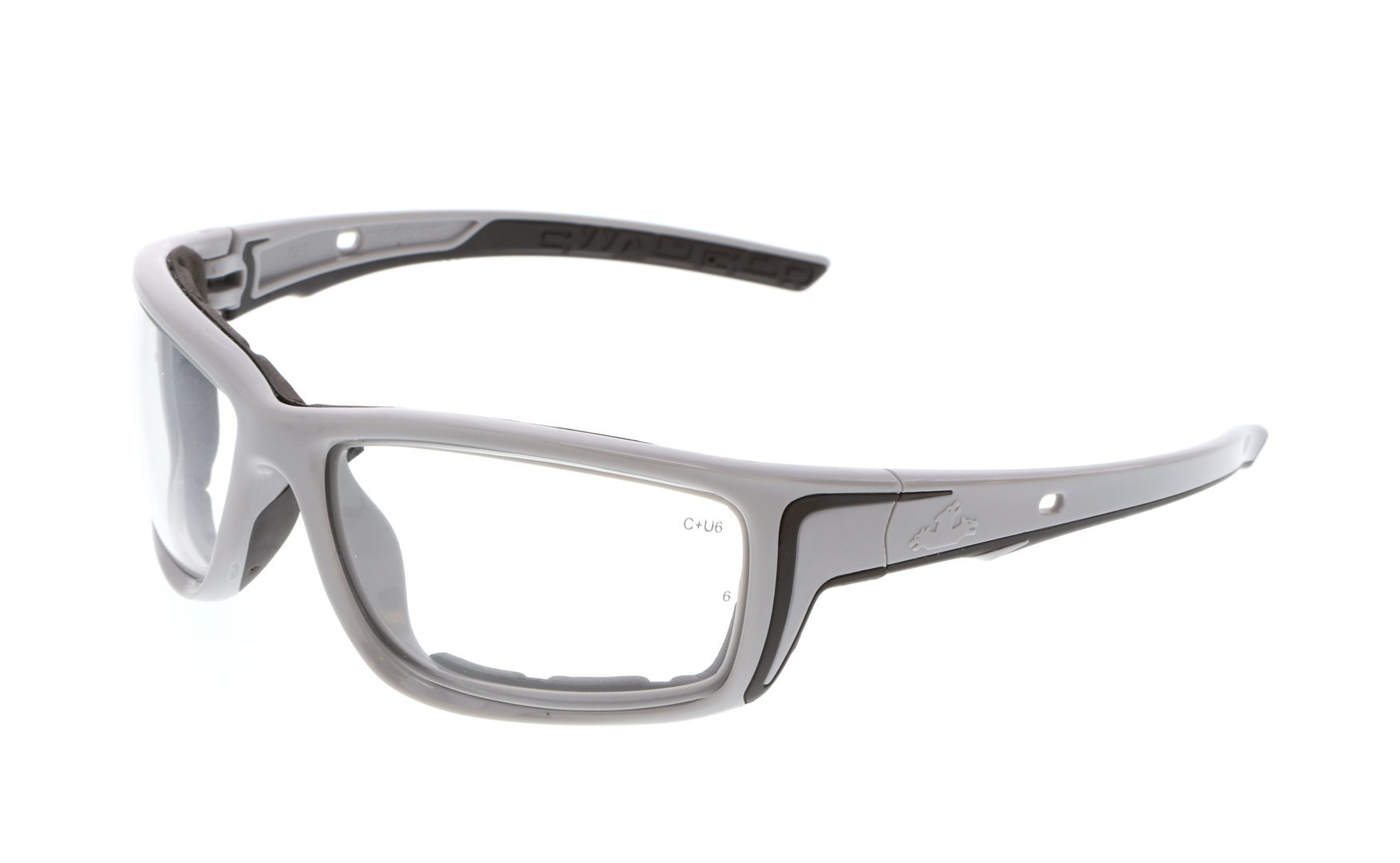 MCR Swagger® SR5 Series Safety Glasses - Clear Lens - Gray Frame - MAX6 Anti-Fog Coating - Box of 12 - Part# SR520PF
