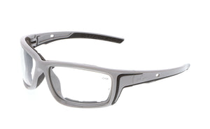 MCR Swagger® SR5 Series Safety Glasses - Clear Lens - Gray Frame - MAX6 Anti-Fog Coating - Box of 12 - Part# SR520PF