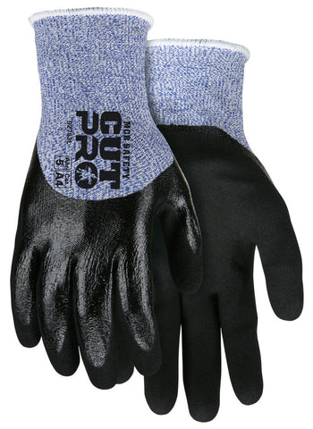 MCR Safety CutPro® - 13 Gauge HyperMax® HPPE Shell - Cut, Abrasion, and Puncture Resistant Work Gloves - Double Dipped - Foam Nitrile Palm Over Flat Nitrile Dip- Box of 12
