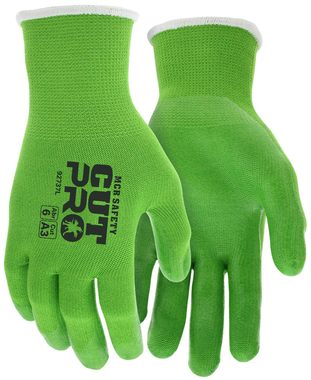 MCR Safety CutPro® - 13 Gauge HyperMax® HPPE Shell - Cut, Puncture, and Abrasion Resistant - Clear Silicone Coated Palm and Fingertips - Silicone Provides Excellent Gripping Power - Box of 12