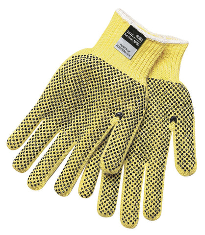 MCR Safety CutPro® - 7 Gauge DuPont™ Kevlar® Aramid Shell - Cut Resistant Work Gloves - PVC Dots on Both Sides - Competitive Value (CV) Grade - PVC Dots Help with Grip and Abrasion Resistance - Box of 12